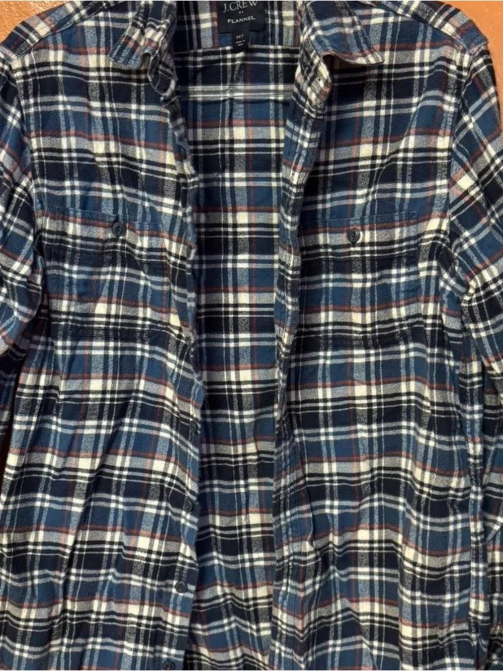 J.Crew Blue Plaid Flannel Shirt - men’s medium